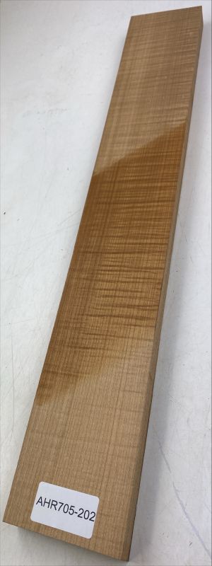 Neck Sycamore / European Maple, curly, roasted "Caramel" - Unique Piece #202